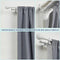 Lwiiom Double Curtain Rods with Aluminum Bouquet Brackets and Round Finials,Matte White Curtain Rods for Windows 72 to 144 inch,1-Inches Front and 5/8 Inches Back Double Window Drapery Rod for