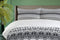 Ambesonne Grey Duvet Cover Set Twin Size, Nordic Snowflake Knit Patterns Scandinavian Motifs Traditional and Modern Print, Decorative 2 Piece Bedding Set with 1 Pillow Sham, Gray White Black