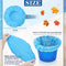 200 Pcs Pool Skimmer Socks Fine Mesh Pool Socks for Skimmer Basket Strainer Screen Liners Savers Clean Debris and Leaves for Inground and above Ground Pool for Pool Filters Baskets Skimmers (Blue)