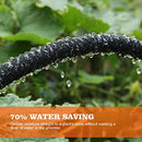 Soaker Hose 150 FT for Garden with 1/2" Diameter Irrigation Hose Save 70% of Water Solid Brass Interface Eminently Suitable for Lawn and Garden Bed Cover