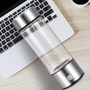 Hydrogen Water Bottle, Portable Hydrogen Water Generator, Hydrogen Water Ionizer Machine, Hydrogenated Water Maker, Rich Hydrogen Water Glass Health Cup for Home and Travel