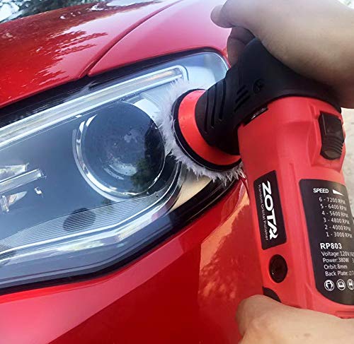 ZOTA Oribtal Polisher, 3 inch Dual Action Polisher with 13.1 feet Cord, Mini Polisher Kit and Polisher for Car Detailing.