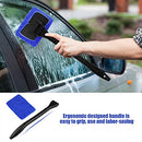 Car Cleaning Kit, Car Wash Brush with Telescopic Handle with Microfibre Pads, Car Windscreen Cleaner for Windscreen Against Fogged Car Windows