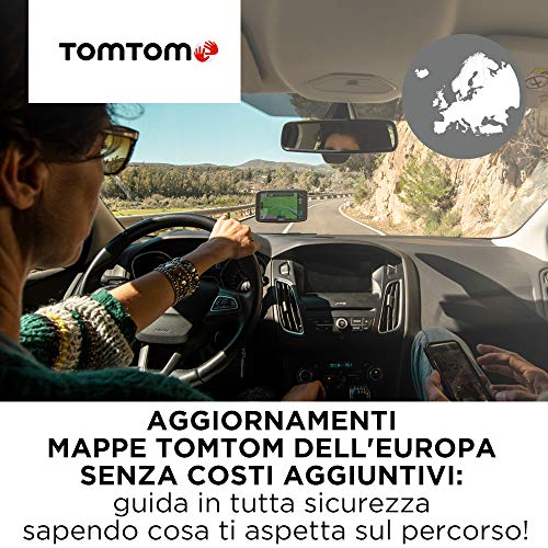TomTom Car Sat Nav GO Basic, 5 inch, with Updates via WiFi, Lifetime Traffic via Smartphone and EU Maps