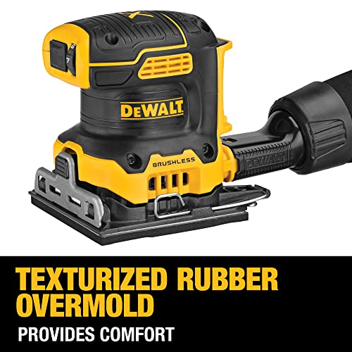 DEWALT 20V MAX* XR Palm Sander, Sheet, Variable Speed, 1/4-Inch, Tool Only (DCW200B)