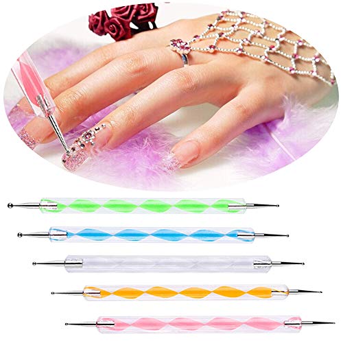 SENHAI 18Pcs Polymer Modeling Clay Sculpting Tools, Dotting Tools, Ball Stylus, Rubber Tips, Ceramic Clay Indentation Tools for Pottery Sculpture, Rock Painting, Art Carving Embossing