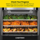 CHEFMAN Multifunctional Digital Air Fryer+ Rotisserie, Dehydrator, Convection Oven, 17 Presets Fry, Roast, Dehydrate, Bake, XL 10L Family Size, 1800W, Auto Shutoff, Large Easy-View Window, Black