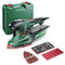 Bosch 200W Electric Dual Orbital / Multi Detail Sander, Speed Selection, Includes 2 x 80 Grit Sanding Sheets & Case (PSM 200 AES). Made in Europe