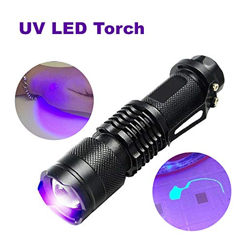 UV Ultra Violet LED Flashlight Blacklight Light 395 nM Inspection Lamp Torch