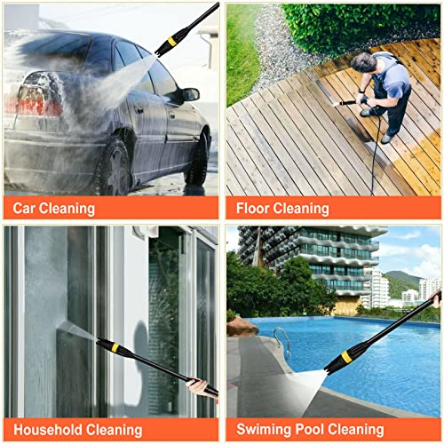 Bestsoon 3600PSI High Pressure Washer, 2200W Electric Power Washer with Spray Gun and Hose Reel, 8M Hose, 6 Nozzles, Brush Head/Rotary Floor Cleaner, Idear for Cleaning Cars, Patios