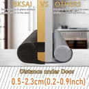 BKSAI Door Seal Draught Excluder for Doors 70 cm 60-75 cm No Cutting Folding Wind Stopper Door Sound Insulation Door Air Stopper Front Door Cold Protection Protects Against Heat Loss