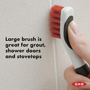 OXO 1334280 Good Grips Compact Dustpan and Brush Set White & Good Grips Deep Clean Brush Set