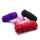 CHAOCHEN Cotton Rope, 32 Feet 10M Twisted Cotton Cord for Wall Hanging，DIY Craft Making，Plant Hangers，Knotting Decorative Projects (Purple)