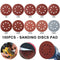 100Pcs Sanding Discs Pads， Hook and Loop Adhesive Sanding Discs Sandpaper 80/180/ 240/320/ 400/800/ 1000/1500/ 2000/3000 125mm with 8 Holes for Random Orbital Sander