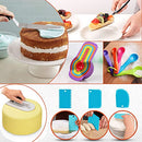 RFAQK 700PCs Cake Decorating Supplies Kit with Baking Supplies- Cake Decorating Tools with Springform Pans, Cake Leveler, Cake Turntable, Numbered Piping Tips, Icing Spatulas, Fondant Tools and More