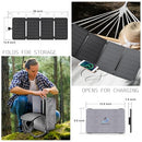 WERCHTAY Portable Solar Panel 30W Foldable Solar Charger with DC Output, QC2.0/3.0/PD USB and Type C Compatible with Phones, Tablet, and Power Station, IP67 Waterproof for Camping, Hiking, Backpacking