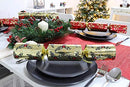 Pack of 10-36cm Luxury Red, Gold & Green Foil Christmas Crackers with Holly Design