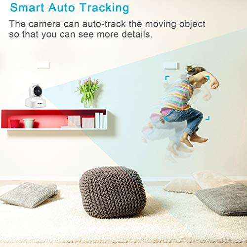 2.5K WiFi Security Camera Indoor, GENBOLT 2.4/5GHz Wireless Baby Pet Monitor Camera for Home Surveillance with Auto Humanoid Tracking, Baby Cry Alarm, 2-Way Audio with Loop Recording (2024)