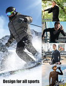 OYGSieg 3 Pack Mens Thermal Shirts Long Sleeve Compression Shirts Athletic Base Layer Top Cold Weather Gear Underwear, 3 Pack(black and Grey), Small