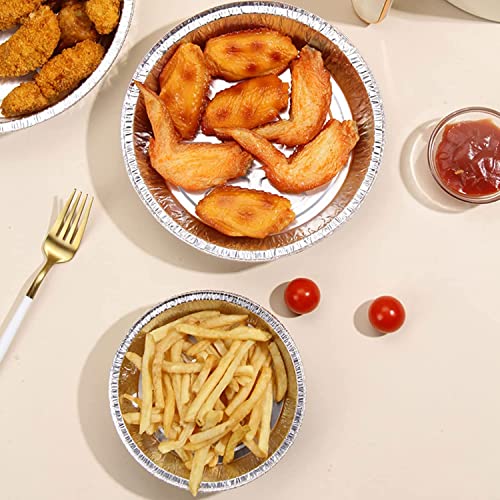 Aluminum Foil Plates Round Tin Foil Pie Pans,Aluminum Foil Pie Pans,Disposable Aluminum Foil Pie Tins,Mini Pie Tins Disposable Foil Pie Tin Pie Tins Mini Pie Pan,20Pcs Aluminum Pie Pans,Foil Tart Pan