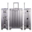 Travelking Multi-size All Aluminum Hard Shell Luggage Case Carry On Spinner Suitcase By TravelKing 20"-28", Sliver, 28"