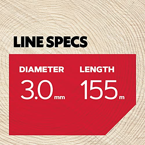 Oregon Square Nylium Heavy-Duty Trimmer Line, 3.0 mm X 155 m Spool – Fits Most Trimmer Types (109524E)