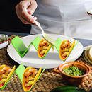 Taco Holder | Colorful Tortilla Holders,Taco Rack Pancake Tray Holds 3 or 2 Tacos Each Keeping Shells Upright, Dishwasher