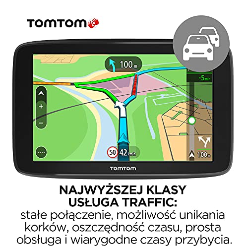 TomTom Car Sat Nav GO Basic, 6 inch, with Updates via WiFi, Lifetime Traffic via Smartphone and EU Maps