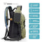 Water Buffalo Hydration Backpack - Sherpa 22L Hiking Backpack with Water Bladder - Water Backpack for Hiking with Waterproof Zippers, Phone & Pole Holders