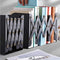 ZEEREE Bookend, Metal Adjustable Bookends, Non-Slip Bookends, Bookends, Metal Children's Book Stand, Magazine Folder, Book Holder, Desktop Storage Box (Black)