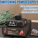 Universal Compact Bench Power Supply- 30 Amp Regulated Home Lab Benchtop AC-to-DC Converter 13.8 Volt, Cooling Fan, Screw Type Terminals - Jesverty SPS-1330