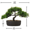 U/S Bonsai Tree, Fake Plants Ceramic Potted Tree Artificial Japanese Cedar Bonsai Tree Decoration for Home Desk Office Bathroom Kitchen Farmhouse Indoor/Outdoor (Bonsai Tree