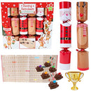 Toyland® Pack of 6 Fun Christmas Crackers with Santa Character to Race to Santa's Workshop