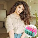 30 Pcs Plastic Hair Rollers Curlers,BetterJonny 5 Sizes Hair Rollers Self Grip Curly Hairstyle PortableHome DIY Hair Styling Tools for Women Ladies Short Hair Long Hair Hairdressing Styling Tools