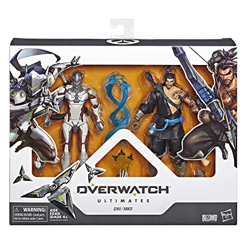 Overwatch OVERWATCH Ultimates - 6" Hanzo and Genji Dual Pack with Accessories - Blizzard Video Game Characters - Collectible Action Figure and Toys for Kids - Boys and Girls - Ages 4+