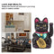 4 Inch Lucky Fortune Cat Maneki Neko, Lucky Cat Decor Hand Waving Welcoming Cat for Home Desk Ornament Gift Giving, Feng Shui Business Ornament Home Decor (Black)