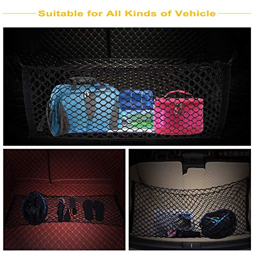 Universal Car Truck Seat Rear Cargo Nylon Net Pocket Storage Bag Luggage Organizer Hook Pouch Hammock