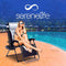 SereneLife Foldable Outdoor Zero Gravity Padded Lawn Chair, Adjustable Steel Mesh Recliners, w/Removable Pillows and Cup Holder Side Tables, Gray and Black