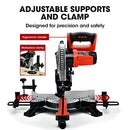 Baumr-AG Compound Mitre Saw Drop 210mm 8" Single Bevel Miter Sliding Slide with Laser Guide, SBR-210