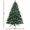 Jingle Jollys Christmas Tree 2.4M Snowy Xmas Trees, Decorations Holiday Party Gift Home Garden Store Decor, 8FT 1400 Tips Frosted Snow Thick Foliage Easy Assembly Indoor Outdoor