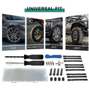 ZERINT TT-M26 Tubeless Tire Repair Kits, 26pcs Compact Tire Puncture Repair Kit, Tire Repair Tools and Tire Repair Plugs for Cars Motorcycles
