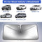 Car Sunshade Front Windshield, Car Windscreen Sun Shade, Car Windshield Sun Shade Umbrella, Foldable Car Umbrella Window Sunshades for Automotive Front Window, Windscreen Sun Shade Cover Fit for Most