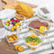 Glass Food Storage Containers with Lids - 8 Pack Meal Prep Airtight Bento Boxes with Leak Proof Locking Lids for Microwave, Oven Freezer and Dishwasher BPA Free
