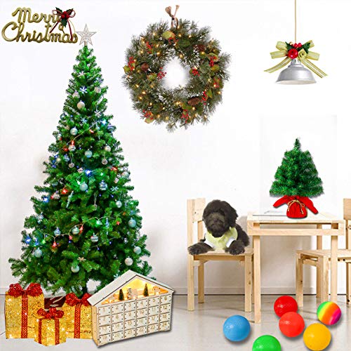 Sunnyglade 6 FT Premium Artificial Christmas Tree 1000 Tips Full Tree Easy to Assemble with Christmas Tree Stand (6ft)