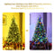 Costway 2.1M Pre-Lit Christmas Tree with 11 Lighting Modes and 500 Color LED Lights, 1570 PVC Tips Hinged Xmas Artificial Decoration Tree with Metal Stand,Christmas Decoration for Indoor & Outdoor Use