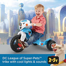 Power Wheels DC League of Super-Pets Lights & Sounds Trike Ride-on Tricycle for Toddlers and Preschool Kids Ages 2-5 Years