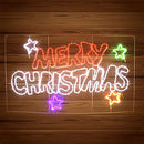 Stockholm Christmas Lights LED Rope Letter Merry Christmas Sign Xmas Star Outdoor 125x75CM