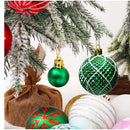 (42 Pcs) Christmas Decorations,Christmas Tree Balls Ornaments,ZANZER Christmas Baubles,Shiny Printed Decorative Balls Christmas Tree Ornaments Pinecone Pendants Christmas Decor