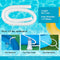 1.5" x 59" Pool Hoses - Skimmer Pool Hoses for In tex Cole man Summer Waves Soft Sided Surface Skimmer Pool Pump Filter, Pump Hoses Tubes for Above Ground Pool Sand Filter, 3 Pack 6 Hose Clamps