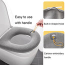 Zuzer Toilet Seat Cover Cushion Toilet Seat Covers Universal Toilet Seat Cushion Toilet Seat Cover Warm Toilet Seat Cover Toilet Seat Cover Washable Toilet Seat Warmer Pack of 4